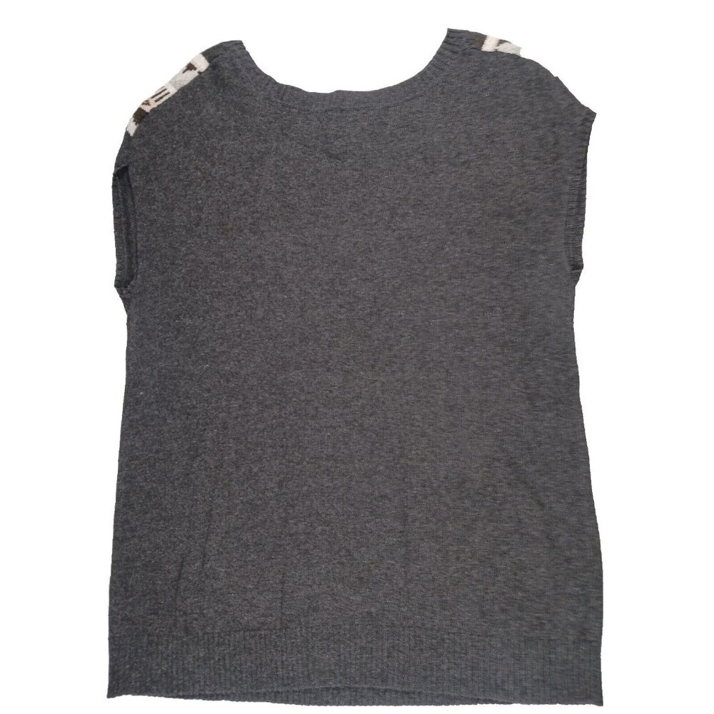 Old Navy Plus Fair Isle Sleeveless Sweater Dress Knit Womens 2X Charcoal Gray - Picture 2 of 9
